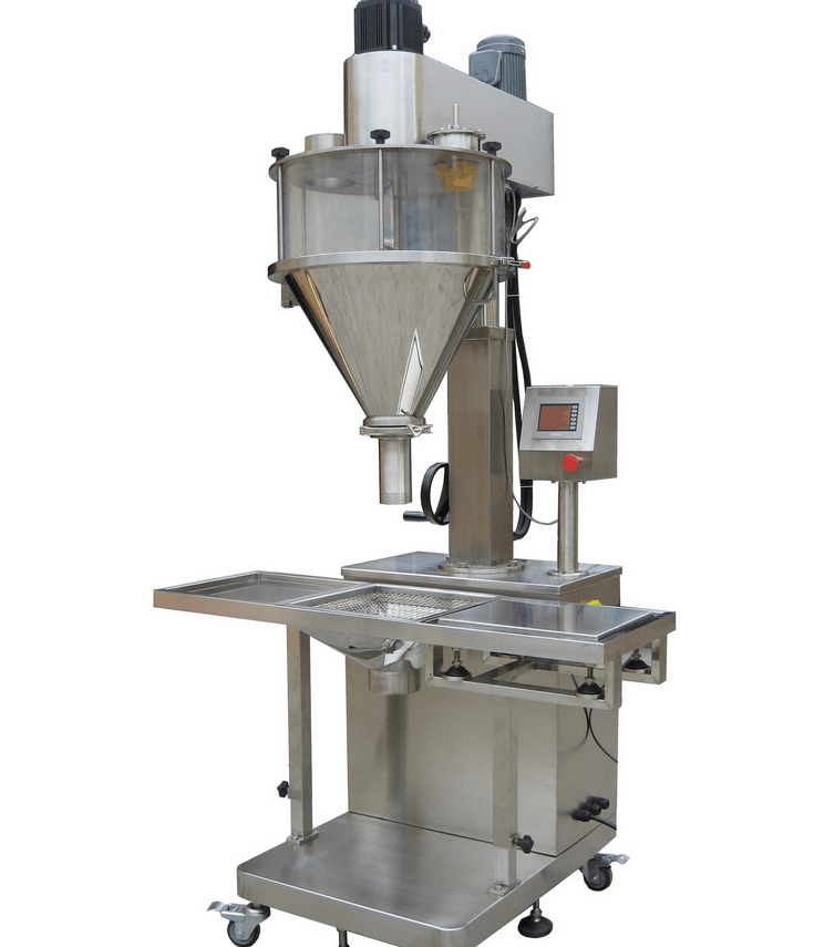 Stainless steel weighing screw filling and packaging machine